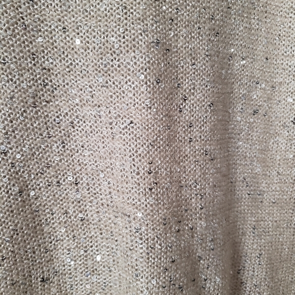 NWT Limited Open Tie Back Sequin Sweater - Picture 3 of 8